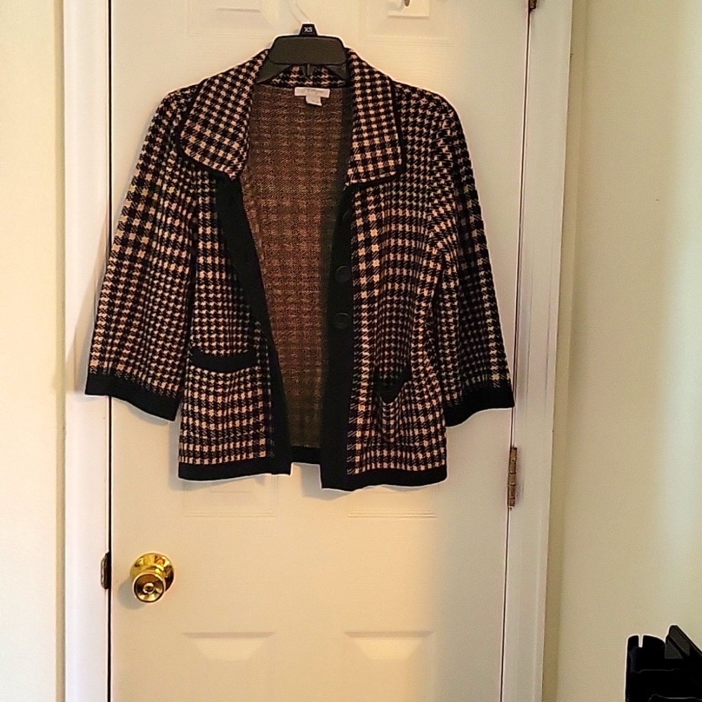Cropped checkered Sweater